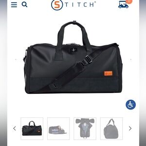Stitch golf ultimate garment bag black
